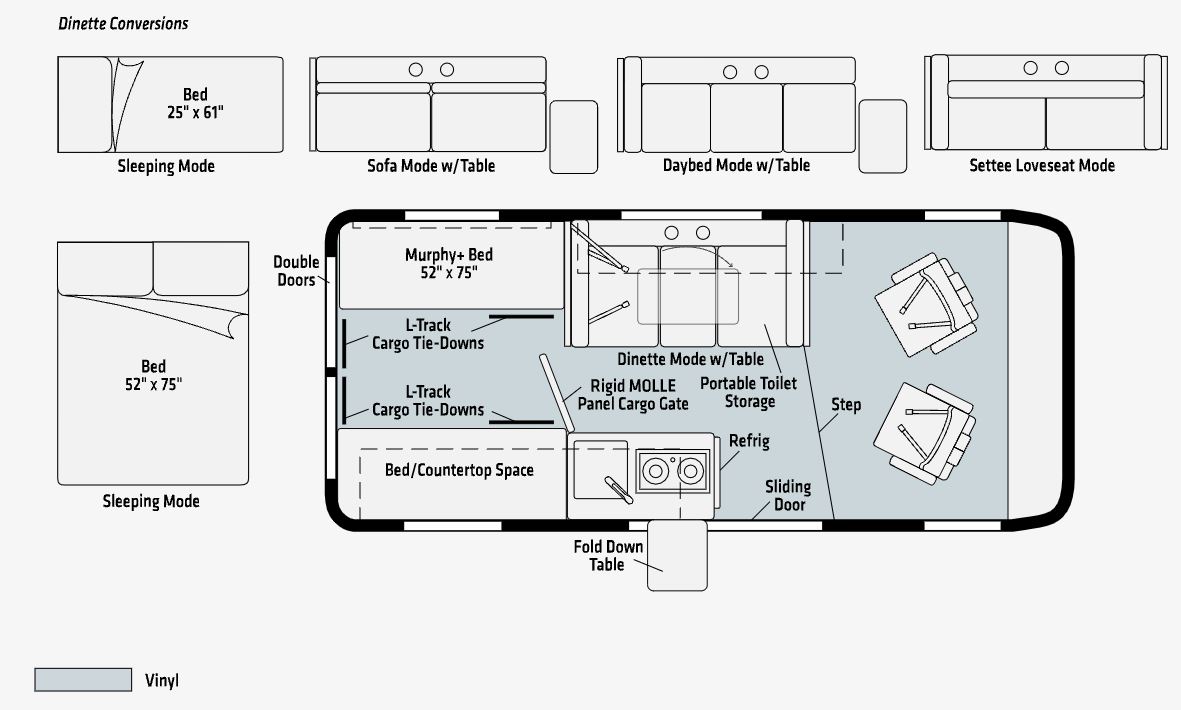 2024 WINNEBAGO SOLIS 36A*23, , floor-plans-day image number 0